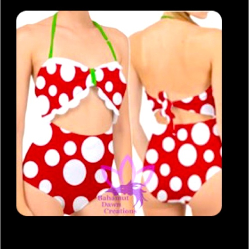 Super Mario Bros Piranha inspired swimsuit size S